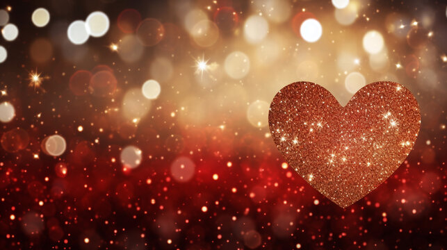 red heart background HD 8K wallpaper Stock Photographic Image 