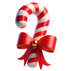 Candy Cane 3D Icon Illustrations