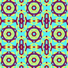 A seamless creative multiple color vector repeating fabric pattern, background, interior decoration and wallpaper design 