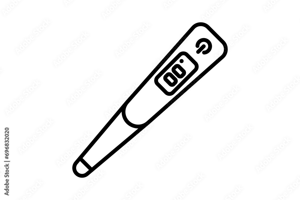 Poster thermometer icon. icon related with energy and technological development . line icon style. simple v