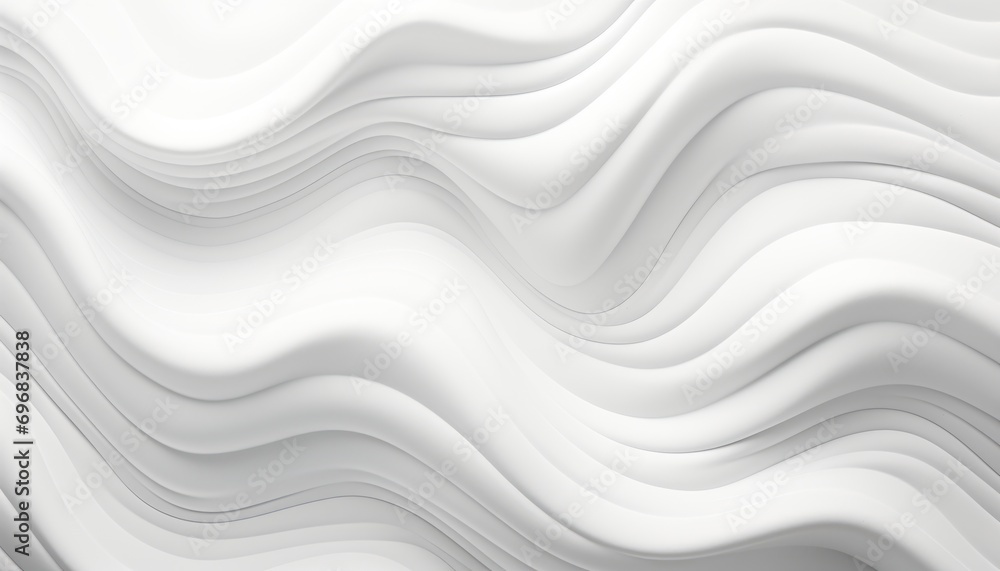 Poster elegant and minimalistic white monochromatic seamless wave texture pattern background