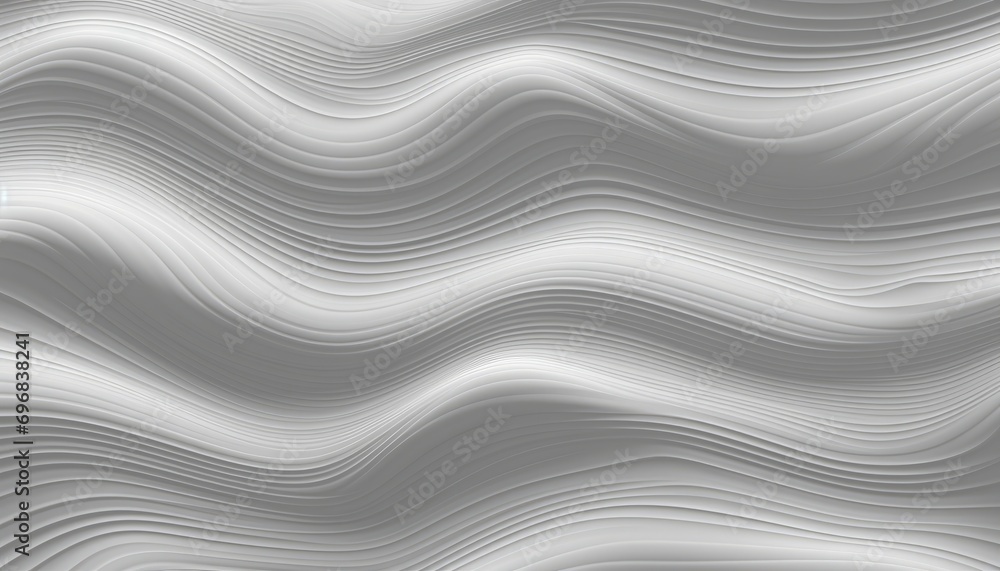 Poster abstract white seamless wave texture pattern background in monochromatic white color scheme