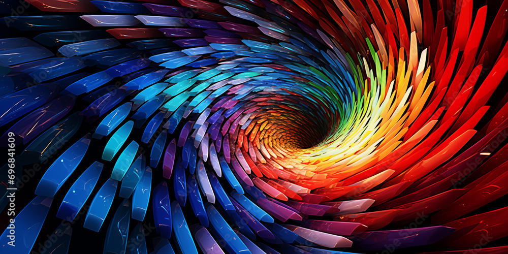 Fototapete abstract background 3d renderingcolorful lines. computer graphics contemporary design decorative art