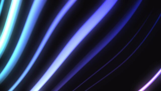 Abstract wavy purple colorful lines motion video background.