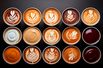 Warmth in Every Sip Multicolored Coffee Cup Wallpaper