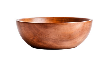 Empty Wooden Bowl On Transparent Background