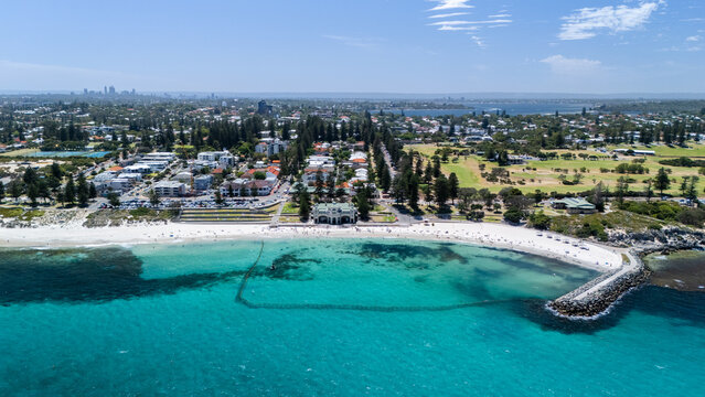 Cottesloe Beach in Western Australia on Summers day