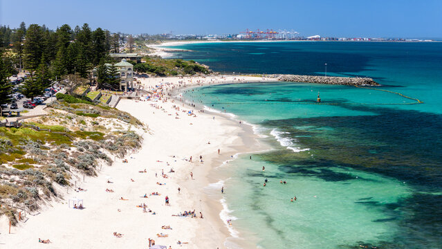 Cottesloe Beach in Western Australia on Summers day