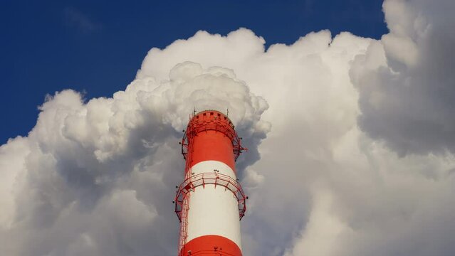 Exhaust gases from coal combustion.