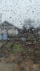 water, rain, drops, drop, glass, blue, window, abstract, wet, liquid, texture, bubble, 