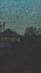 rain on window