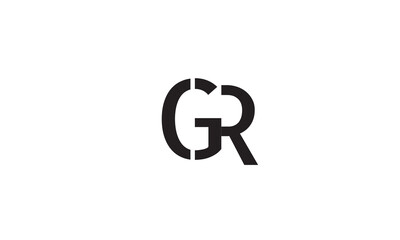 GR, RG , G , R, Abstract Letters Logo Monogram	