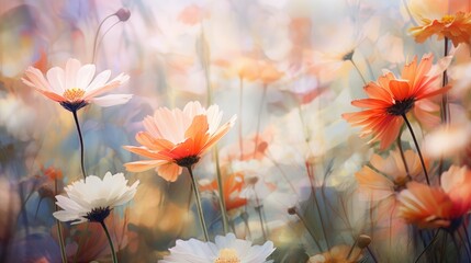 Dreamy Flowers in Motion Background