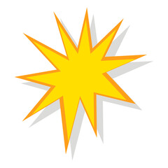 Obraz premium Explosion Shape Vector
