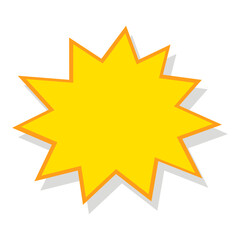 Fototapeta premium Explosion Shape Vector