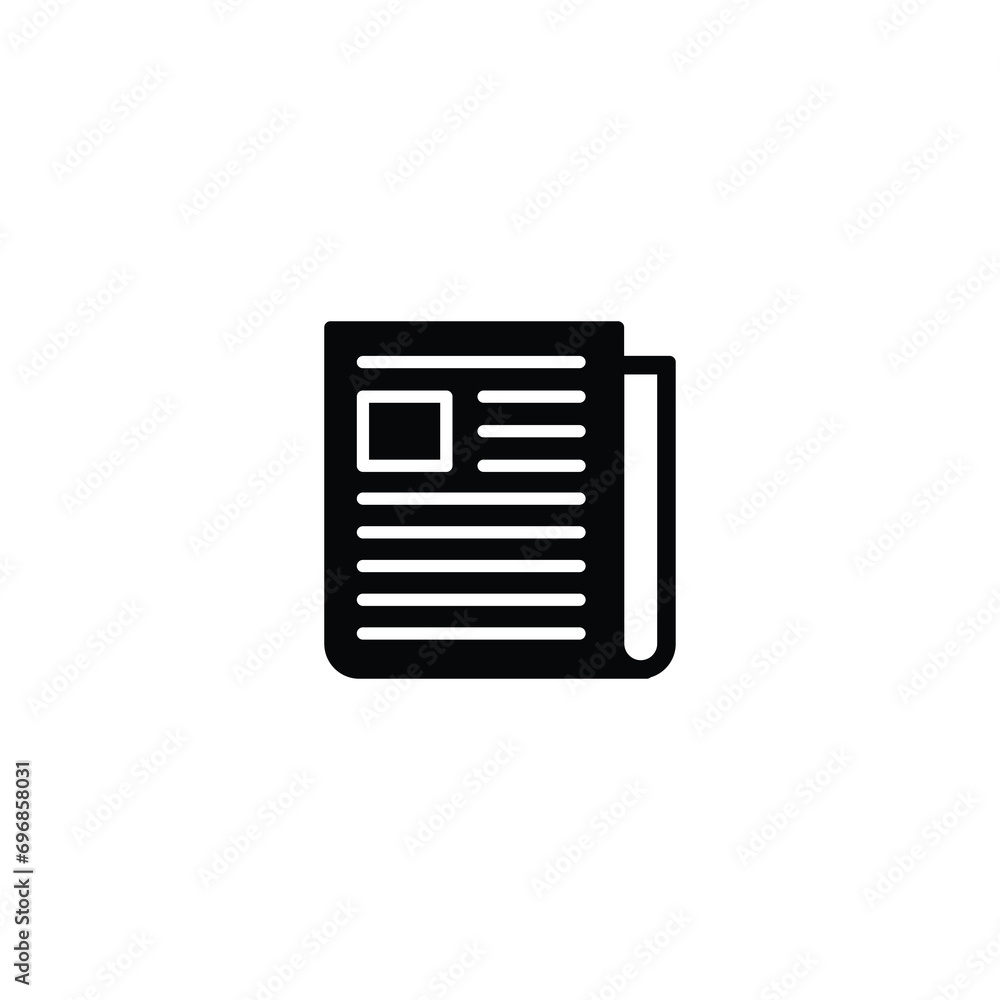 Poster newspaper icon vector for web site computer and mobile app