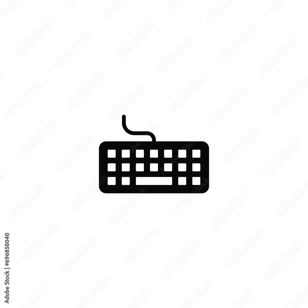 Poster keyboard icon vector for web site computer and mobile app
