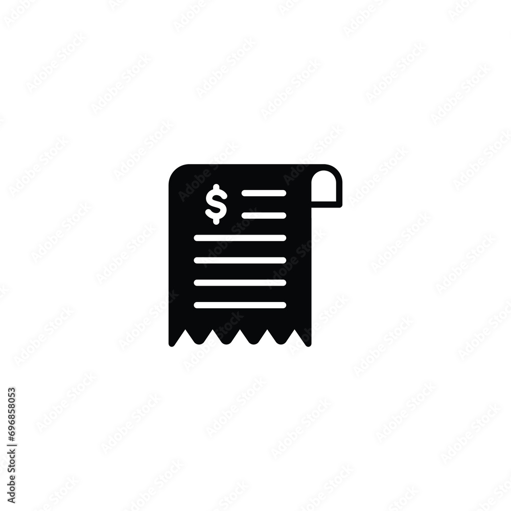 Poster invoice icon vector for web site computer and mobile app