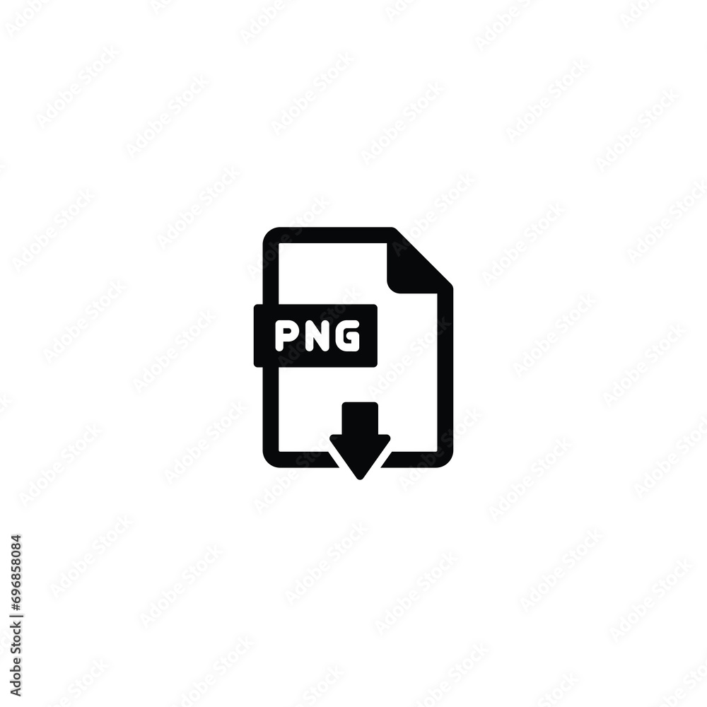 Poster download png file icon vector for web site computer and mobile app