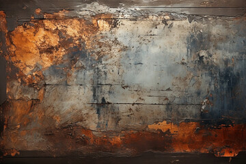 Rusty metallic steel background