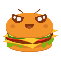 Humberger Karakter Illustration