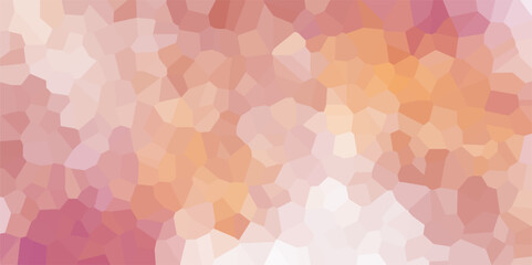Colourful pink and orange crystallize abstract background vector illustration. Abstract Trianglify gradient Generative Art background illustration.light abstract mosaic polygonal background .