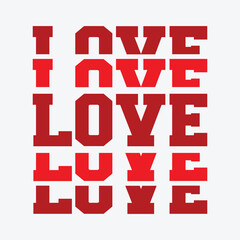 Love valentines day typography valentines day colorful lettering quotes