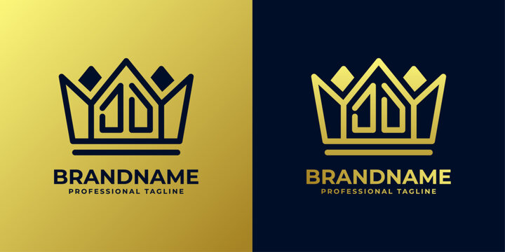 Letter DD Home King Logo Set, suitable for business with DD initials