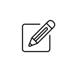 Compose line icon isolated on transparent background