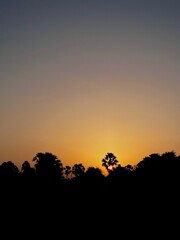 sunset in the desert