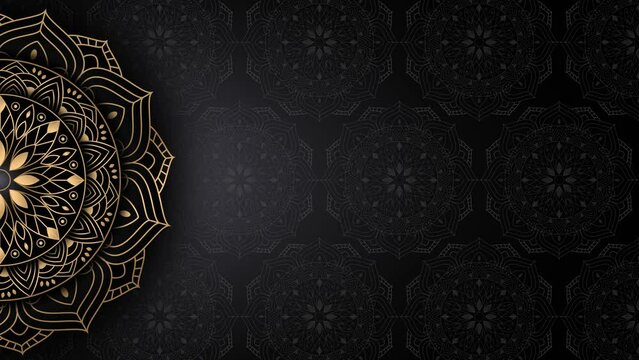 Luxury mandala background animation