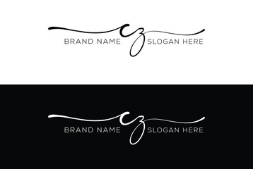 CB initial handwriting signature logo designs 