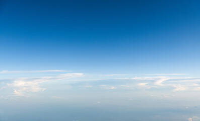 Naklejka na ściany i meble Aerial view of white clouds