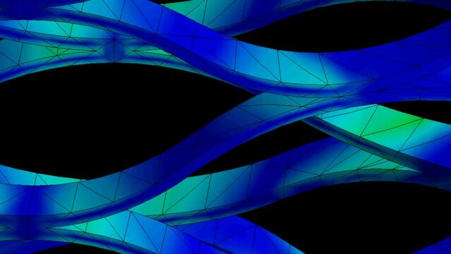 Mechanic simulation engineering - Finite element analysis of displacement and stress of special springs