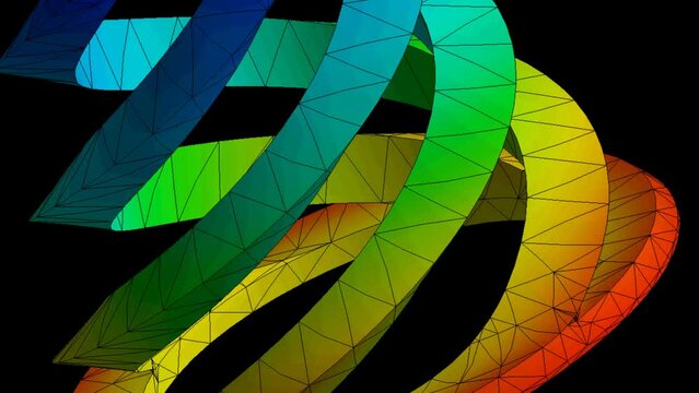 Mechanic simulation engineering - Finite element analysis of spring displacement and stress