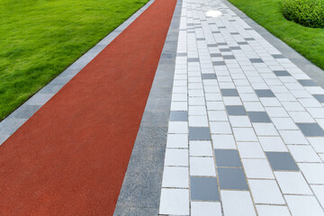 Walkway and runway in the park