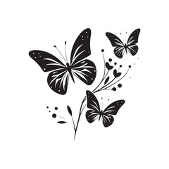 Fluttering Enigma: Butterfly Silhouette Reveals the Intricate Mysteries of Nature in Captivating Shadows
