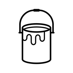 paint brush and bucket icon