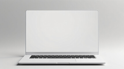 mock up, laptop isolated on white background