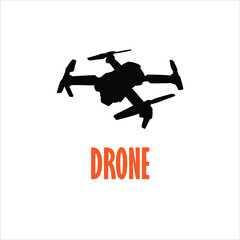 Drone vector logo. Drone modern icon. Drone icon sign for logo