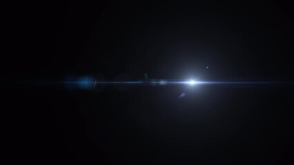 Abstract moving of blue star optical lens flares light streaks shine ray animation background.4Kseamless dynamic kinetic bright star.Promote advertising concept isolate using QuickTime Alpha Channel p