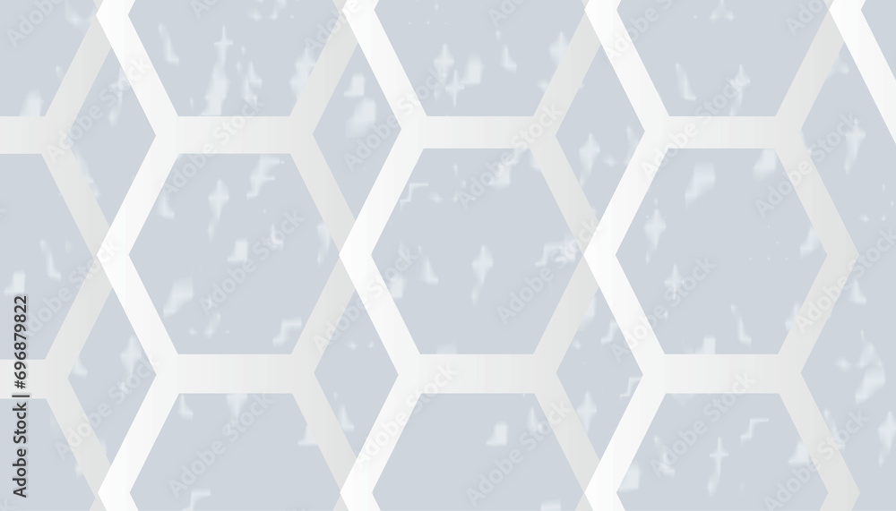 Sticker abstract geometric background with a hexagon shape concept.