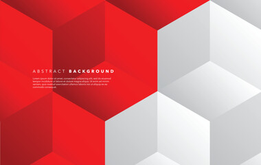 red and white modern abstract background design