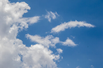 Thunderstorm cloud buildup over the Highveld in Gauteng province in South Africa image for background use