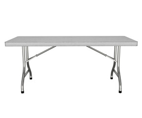 3d rendering white folding table
