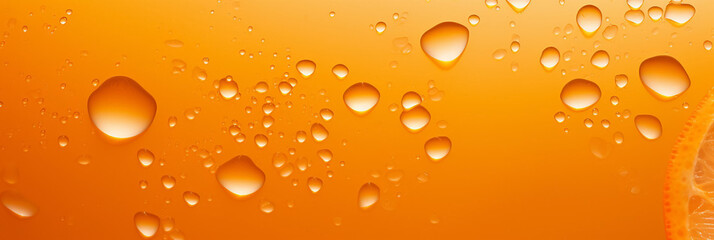 Bright orange banner with place for text.