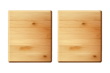 wooden boards on transparent background