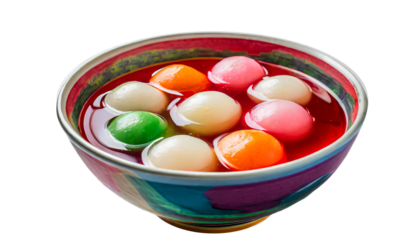 Sugar-Coated Happiness: LGBT Rainbow Colorful Tangyuan Sweet Rice Balls for Chinese New Year