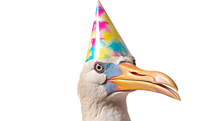 Party-Ready Albatross Isolated on a transparent background