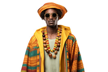 Artistry in Threads Afro Ecuadorian Heritage isolated on transparent background